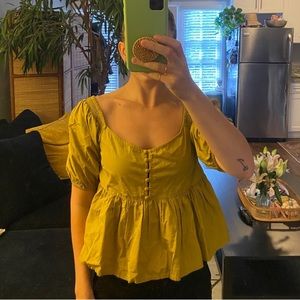 Free people baby doll blouse